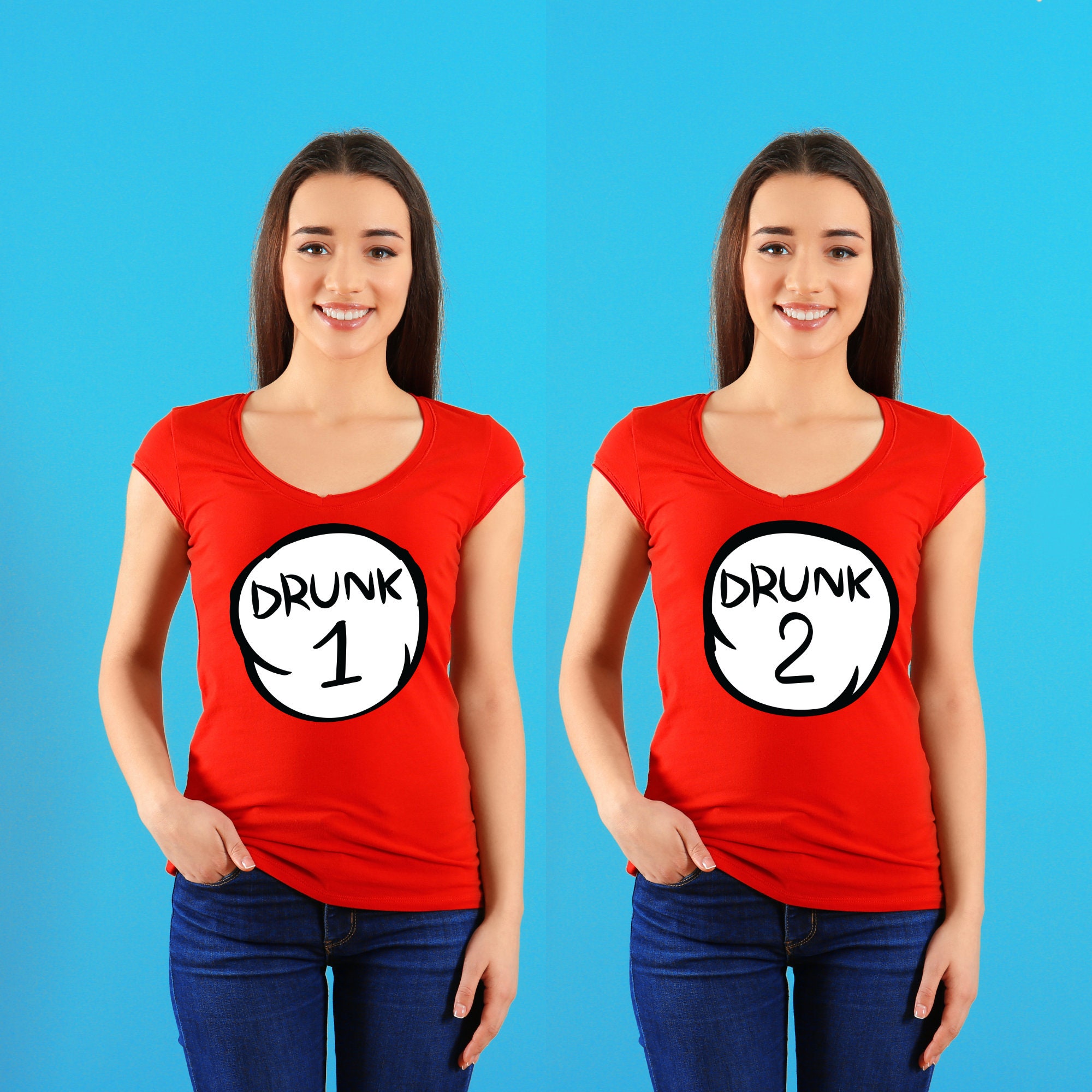 Drunk 1 Drunk 2 SVG Dr SVG Seuss svg Teacher thing 1 thing | Etsy