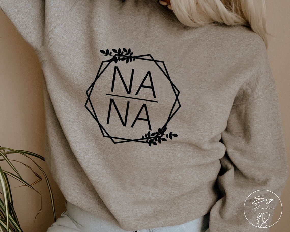 Nana Floral Hexagon Svg Nana Hexagon Svg Nana SvgMom Life | Etsy