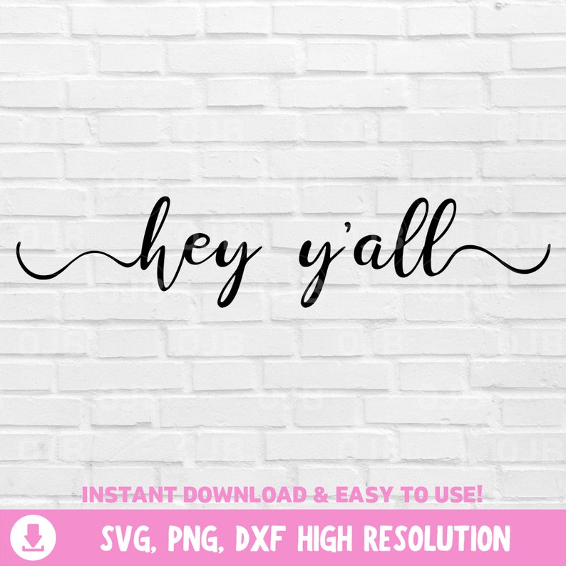 Hey Y'All svg Hello SVG Welcome svg Front door sign | Etsy