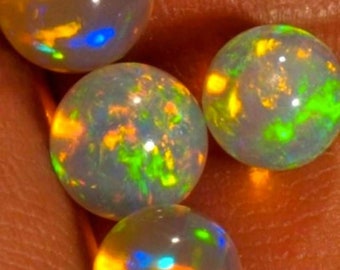 Natural Ethiopian welo opal smooth round balls necklace natural opal round balls,opal balls necklace:bo12 6x3mm