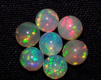 Details about / LOT OF 6X6MM 100/% NATURAL ETHIOPIAN WELO FIRE OPAL ROUND CABOCHON LOOSE GEMSTONE