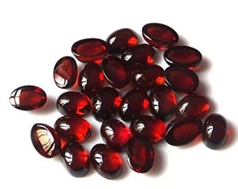 3mm4mm5mm6mm Natural Red Garnet square shape flat back cabochon for jewelry