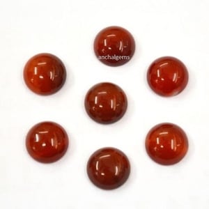 25 pcs. lot Natural Red Onyx 3mm/4mm/5mm round shape flat back cabochon