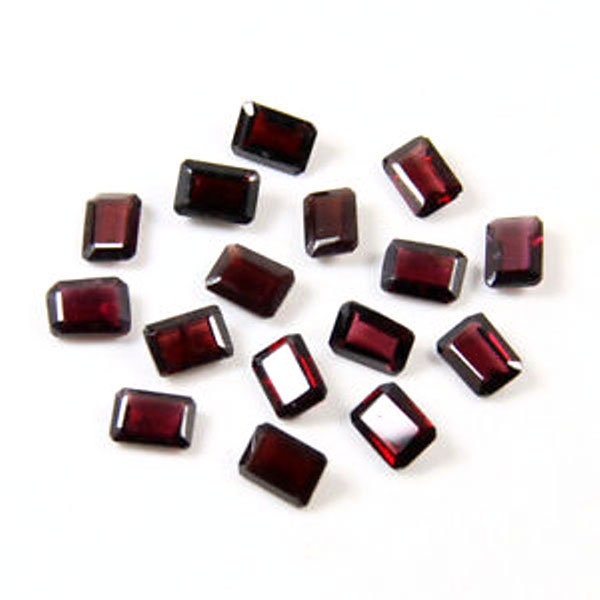 7x9mm/8x10mm/9x11mm/10x12mm/10x14mm Natural Red Garnet octagon emerald cut faceted loose gemstone for jewelry