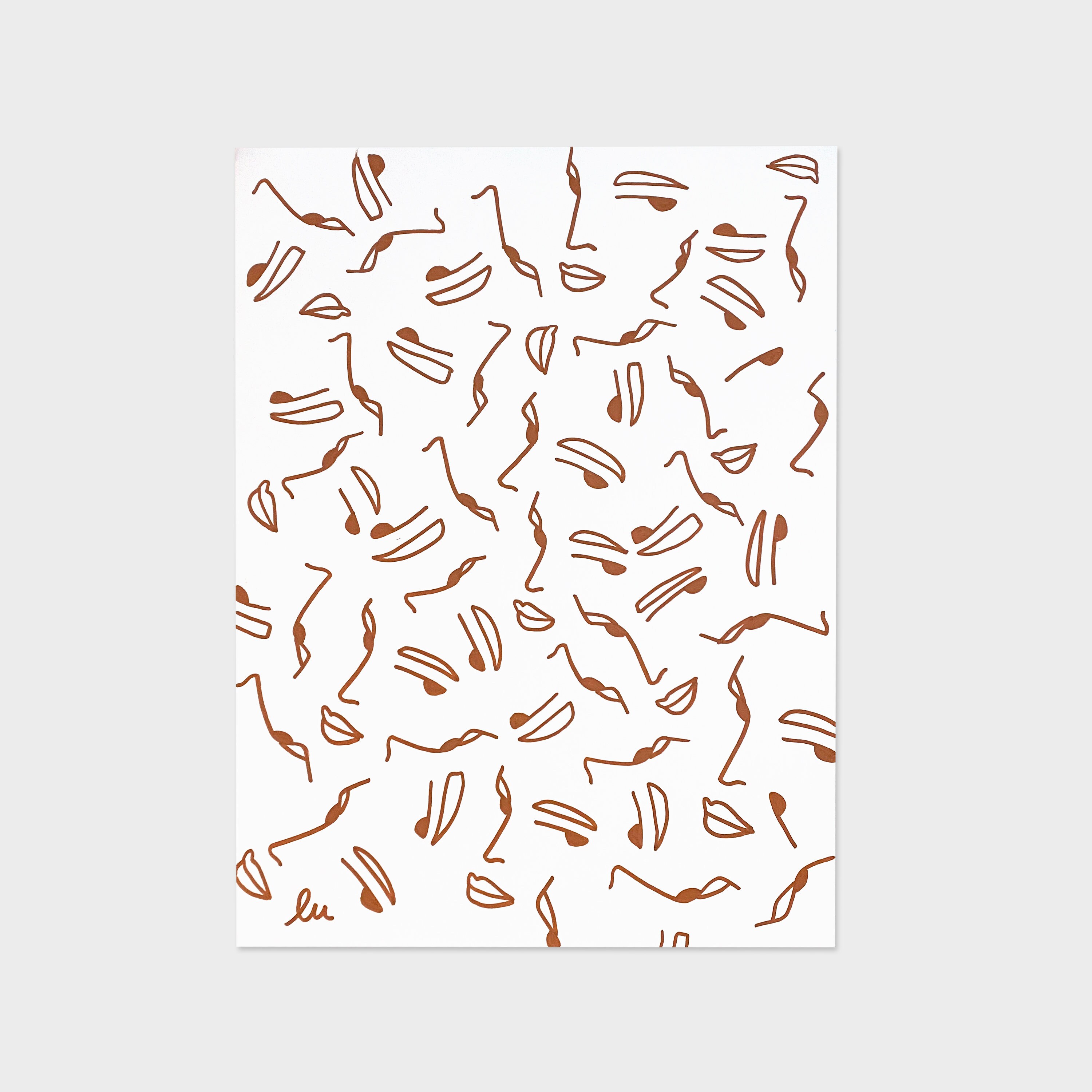 Illustration Originale Les Filles en Brun