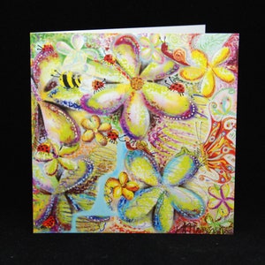 Tarjetas de felicitación, todo de obras de arte originales, cualquier ocasión, en blanco por dentro para su propio mensaje