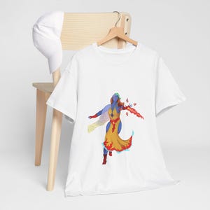 Fire Elemental Unisex Tee - Elemental Flame Graphic Shirt, Magic Elemental Clothing, Fantasy Fire Tee, Flames Elements Shirt, Mythical Fire