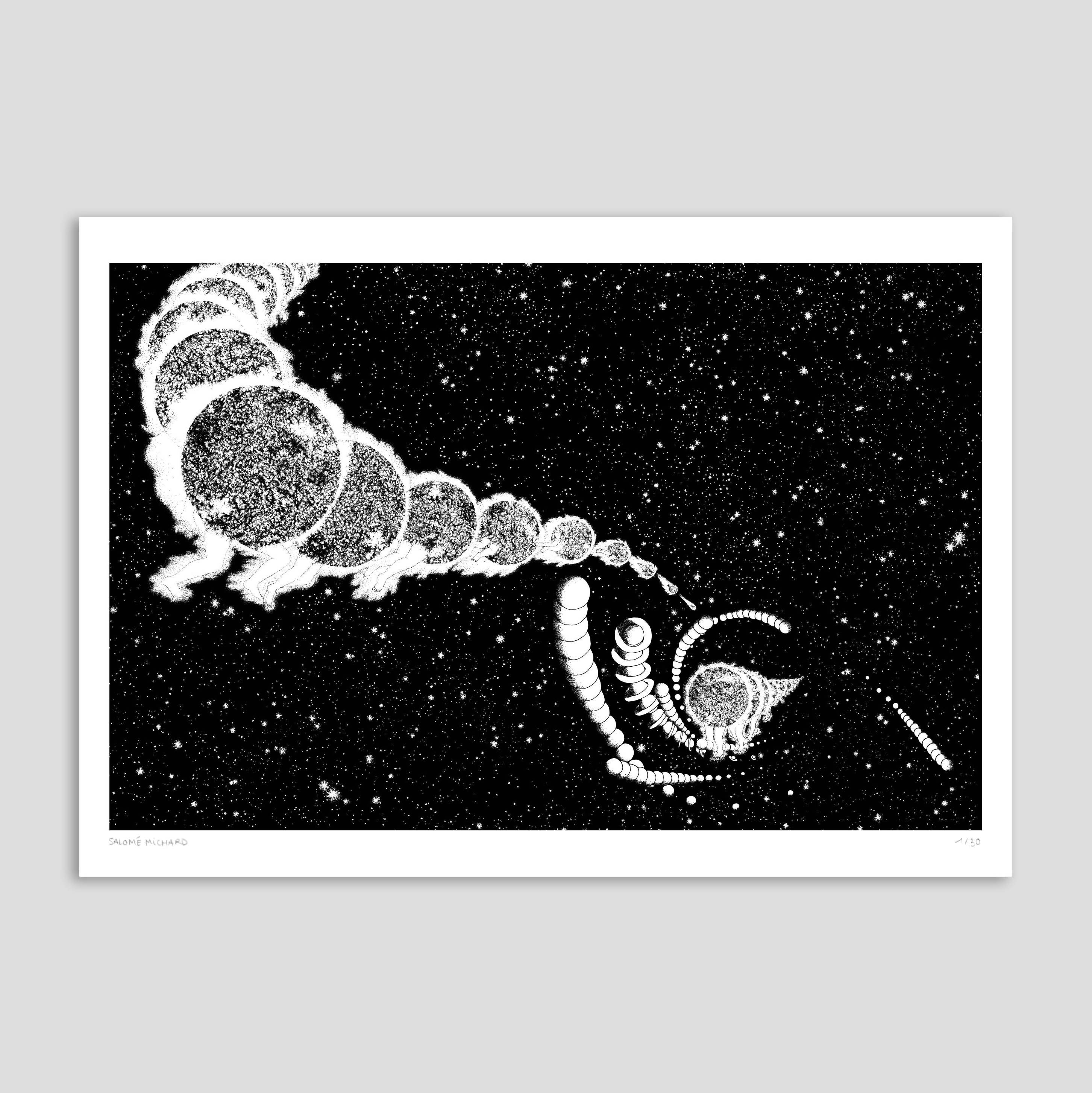 Affiche | Riso A3 Galaxie