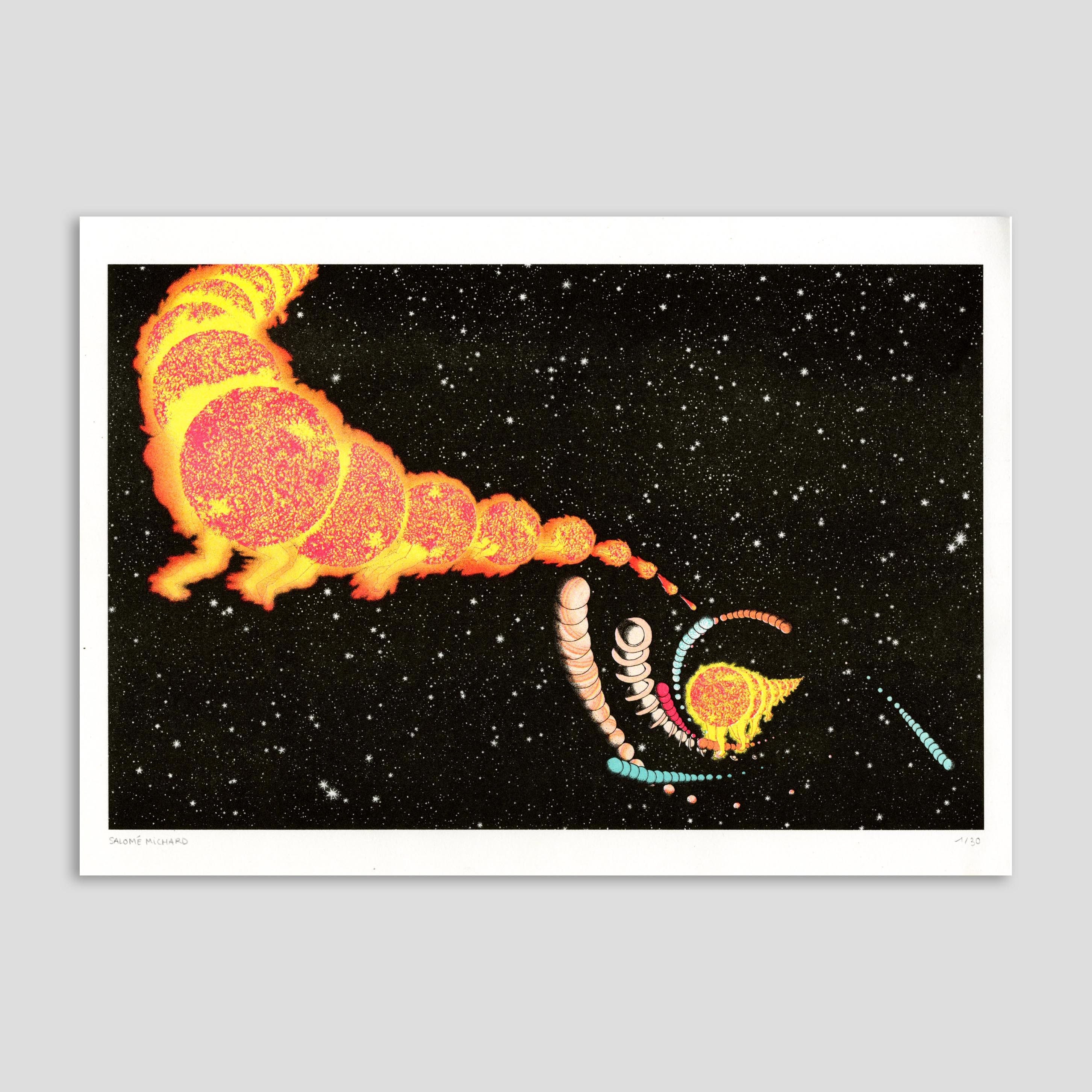 Affiche | Riso A3 Galaxie