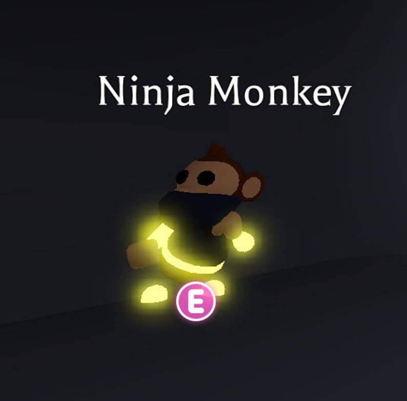 Mfr Ninja Monkey Adopt Me Roblox Etsy - monkey hat roblox