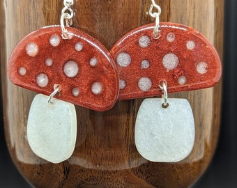 Mushroom- Handmade -Dangle