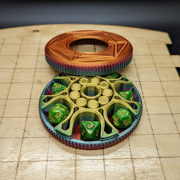 3D Printed Dice Holder Fidget Spinner Digital Download - STL