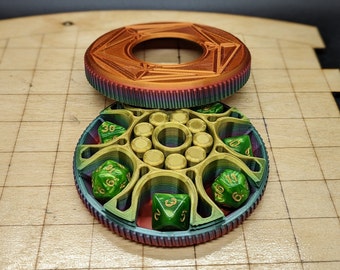 3D Printed Dice Holder Fidget Spinner Digital Download - STL