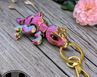 Baby T-Rex Keychains - articulated - 3D printed