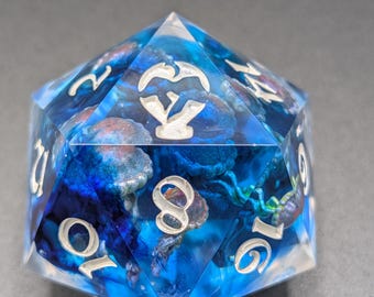 Where the Jellyfish Drift | D20 JUMBO | Handmade | 50mm | Sharp Edge