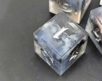 Dreamfront | Handmade Resin Dice | Sharp Edge | Set of 6 | D6