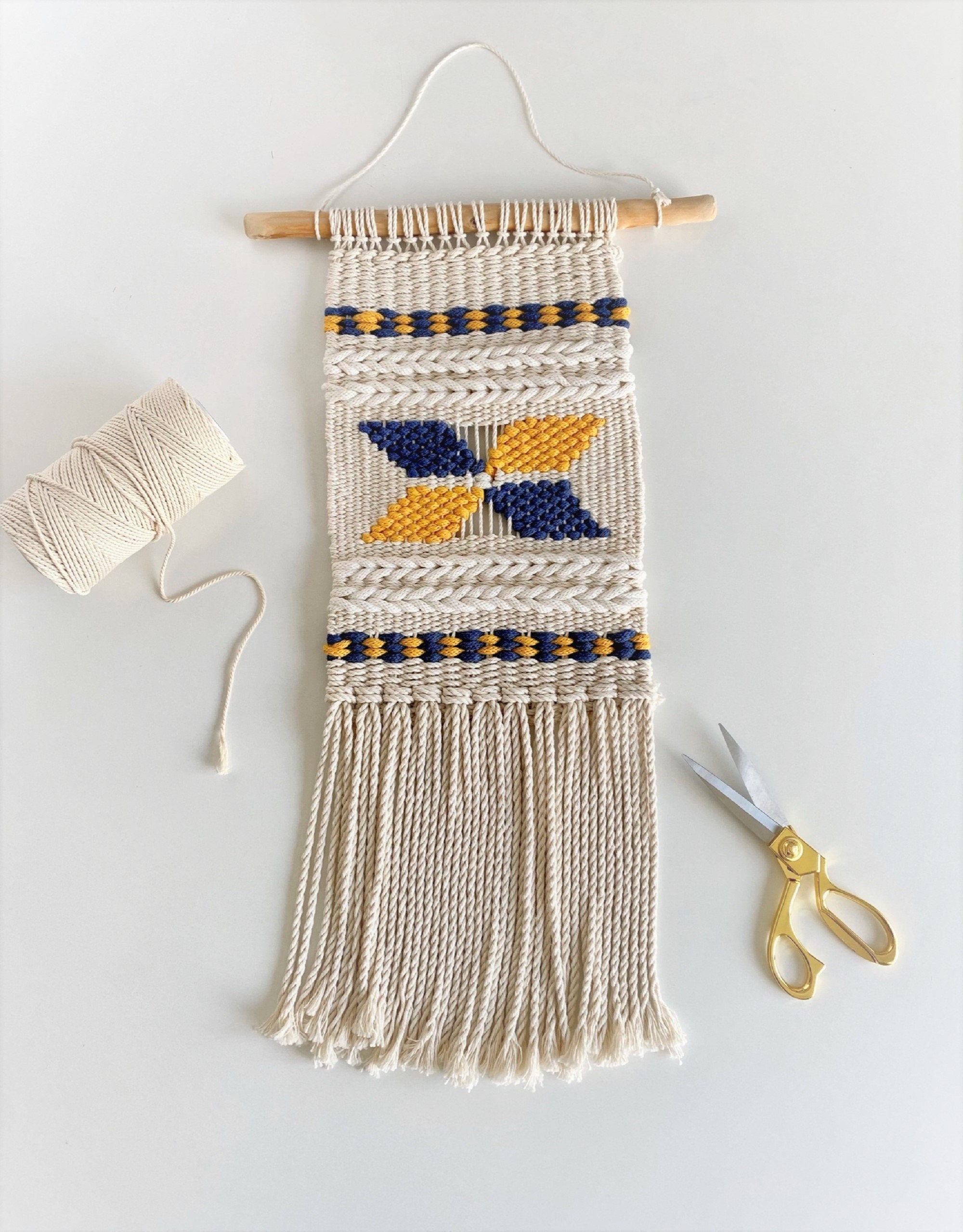 Tissage - Macramé Mural Macrame Wallhaning Fiber Art