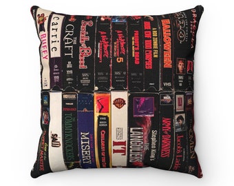 AFU Decorative Throw Pillows Horror Movie Addict Decorative Throw Pillow Multicolor 16x16 AFU Decorative Throw Pillows Horror Movie Addict Decorative Throw Pillow Multicolor 16x16