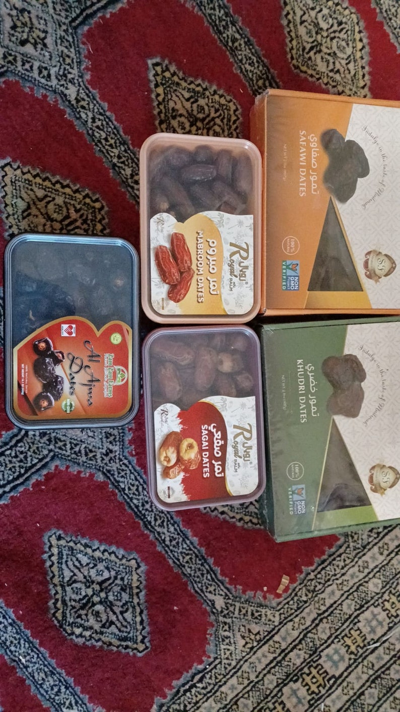 5 Kinds of Dates From Madinah VARIETY PACK special Deal Etsy