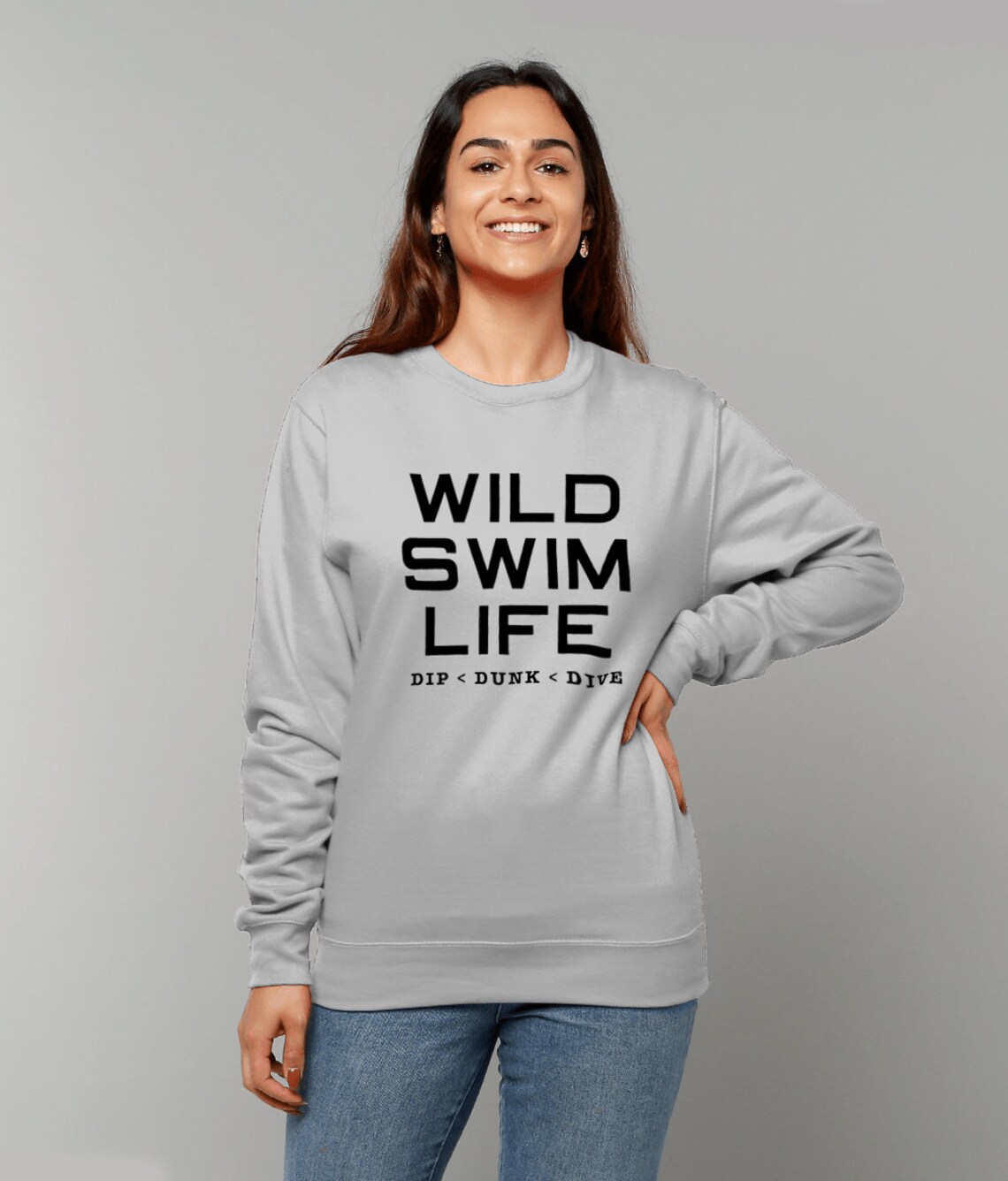 Present for Swimmers / Wild Swimmer Jumper / Sea Swimmer Gift Etsy