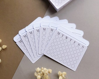 Monthly Habit Tracker Stickers: 20-Piece Journal Planner Set