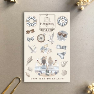 Pegatinas de viaje en barco: pegatinas para diario, pegatinas de playa, pegatinas de navegación, pegatinas de verano, pegatinas para scrapbooking, pegatinas para planificador
