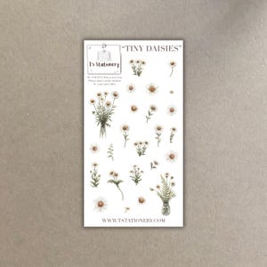 Frühlingssticker, Gänseblümchen, Frühlingssticker, Planersticker, Scrapbooking, Scrapbooking