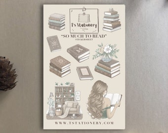 Bookish Stickers: Reading Journal, Planner, Scrapbook