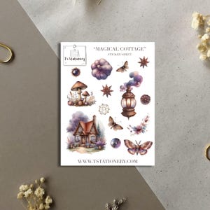 Adesivi Magical Cottage - Adesivi per diario, adesivi per planner, scrapbooking