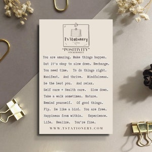 Adesivi positivi - Adesivi per diario, foglio di adesivi con parole, scrapbooking, citazioni positive, adesivi per la cura di sé