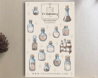 Potion Stickers: Matte Vinyl Witchcraft Planner Stickers