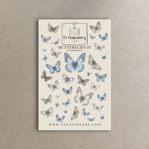 Adesivos de borboleta - Adesivos para diário, scrapbooking, adesivos para planejador