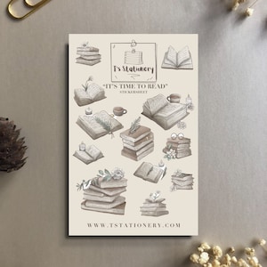 Adesivi per libri - Per diari di lettura, scrapbooking, planner, regali per amanti dei libri, adesivi per libri