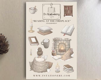 Reading Stickers - For Journal, Scrapbook or Planner, Bookish Stickers