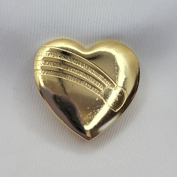 The variety club brooch Vintage heart brooch Gold rainbow brooch