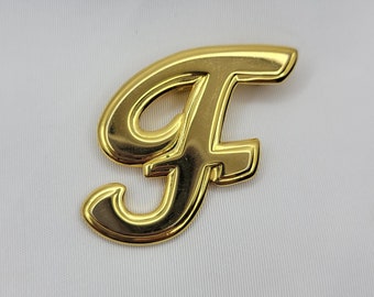 Vintage Buchstabe F Brosche Initial Brosche Pin Monogramm Brosche