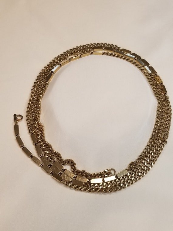 Avon jewelry vintage Gold chain long 80s chain - image 5