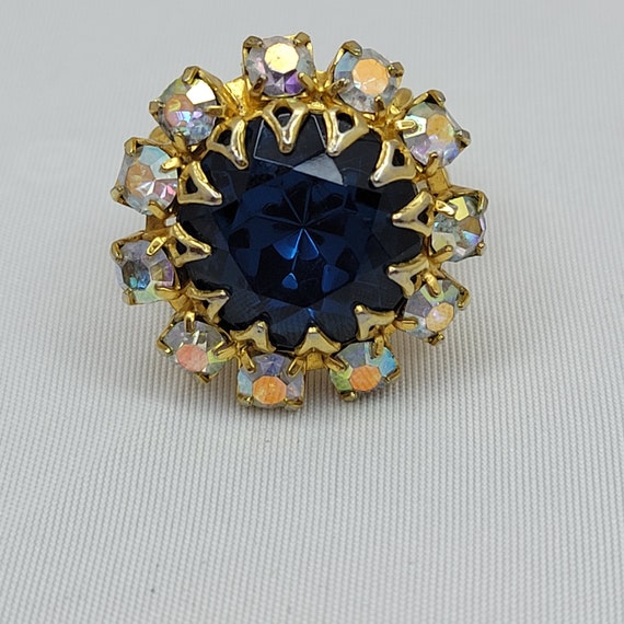 Vintage blue sapphire ring Indigo ring Edwardian … - image 2
