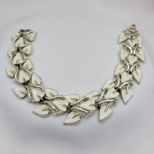 Coro enamel bracelet Vintage leaves bracelet