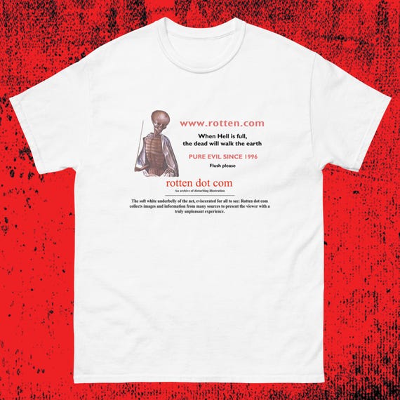 Rotten Dot Com White Shirt - Etsy