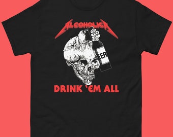 Alcoholica Drink em All Metallica Shirt Etsy Israel