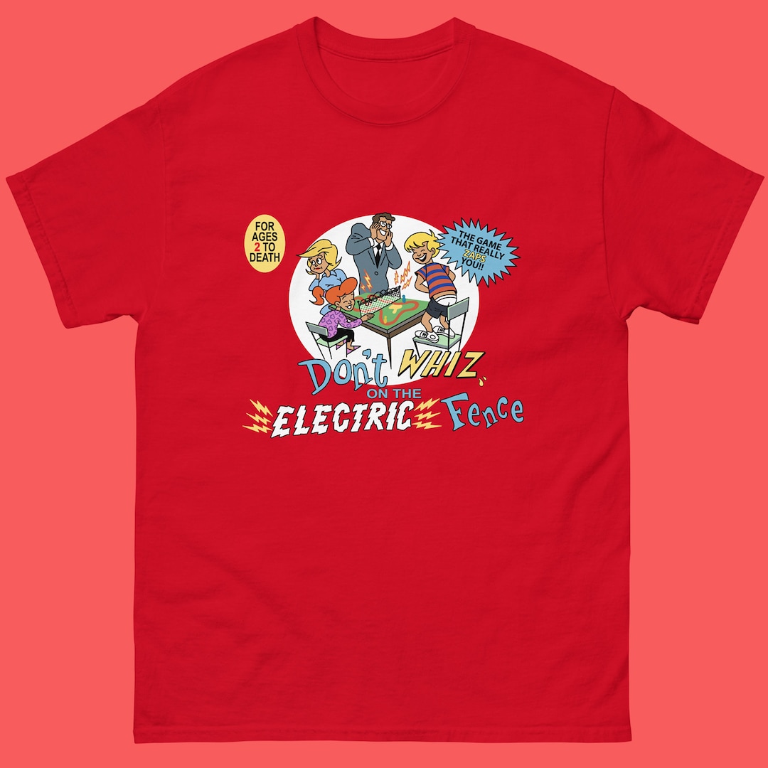 Don't Whiz on the Electric Fence Ren and Stimpy Shirt Etsy