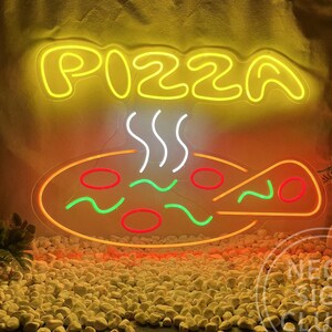 Pizza Neon Sign: LED Pizzeria Shop Decor