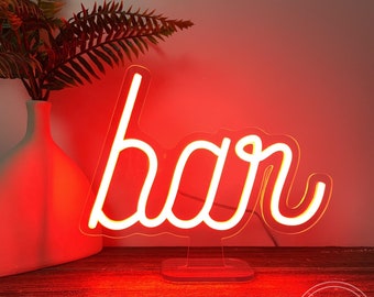 9.8x8 &quot;Bar Leuchtreklame LED-Licht-Zeichen Mini-Lampe Neon Bar Zeichen Benutzerdefinierte Leuchtreklame Schlafzimmer Zimmer Wohnkultur USB LED Neonlicht personalisierte Geschenk
