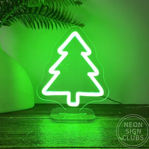 8-Zoll-LED-Weihnachtsbaum-Neonleuchte: USB-Tischlampe, Kinderzimmerdekoration