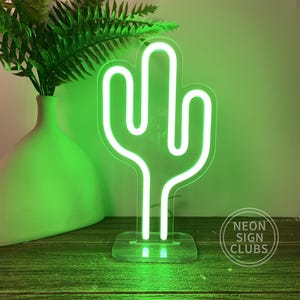 9,8" LED Mini Lampada Cactus Segno Luce al Neon Segno Neon Personalizzato Segno Camera da Letto Bambini Arredamento Casa Spina USB Luce al Neon Regalo Personalizzato