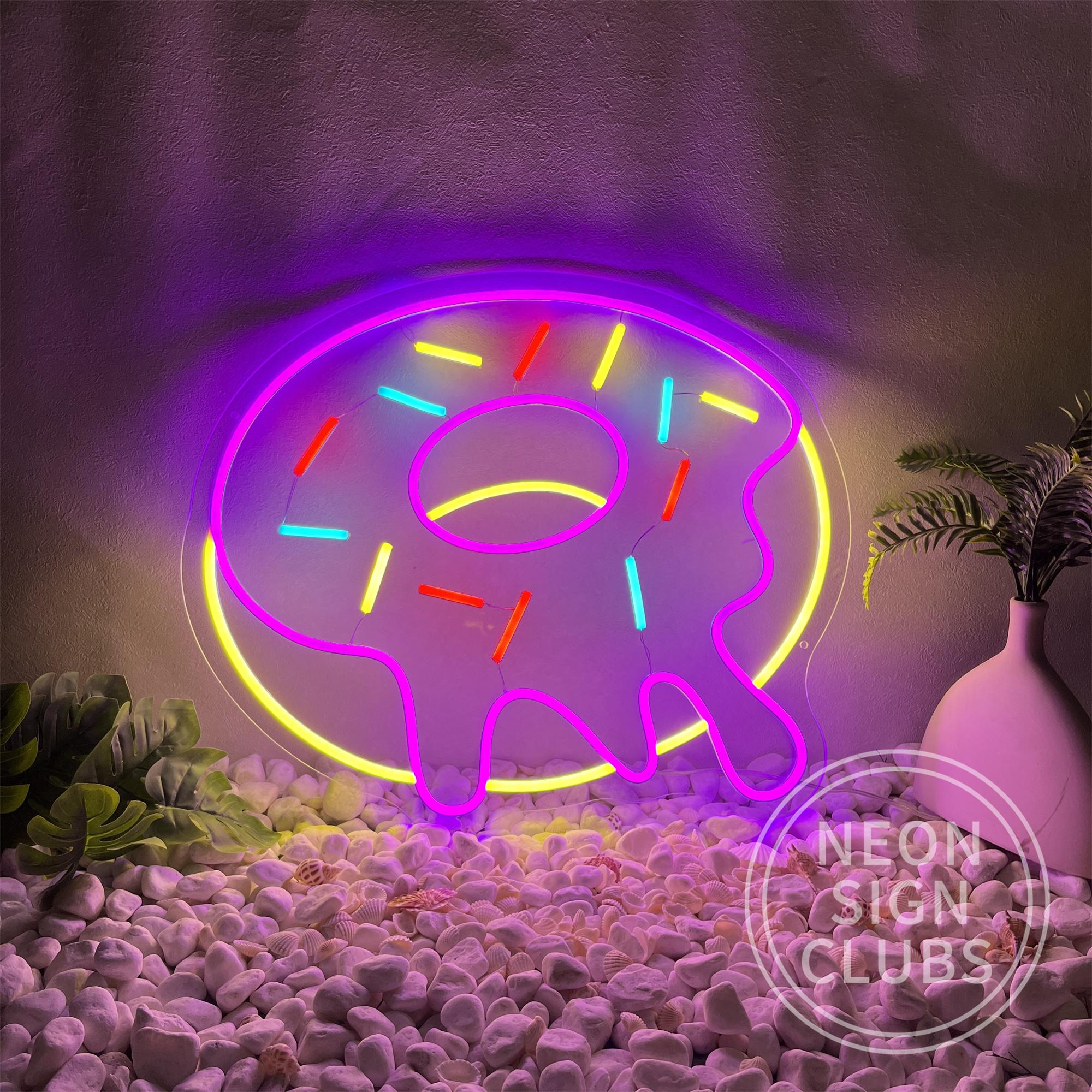 Cute Donut LED Neon Sign, Wall Decor, Bakery Cafe - Etsy