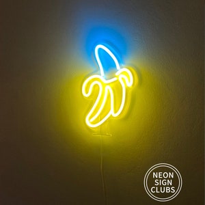 9.8Inches Banana Neon Light Sign Custom Neon sign For Bedroom Lamp Decoration Neon Bar Sign Night Light Desk Lamp Small Light Table Lamp