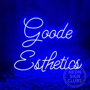 Letrero de neón de Goode Esthetics, letras de neón con luces LED motivacionales para decoración de pared, fiesta de cumpleaños, dormitorio, bar, hogar, oficina, regalo de graduación.