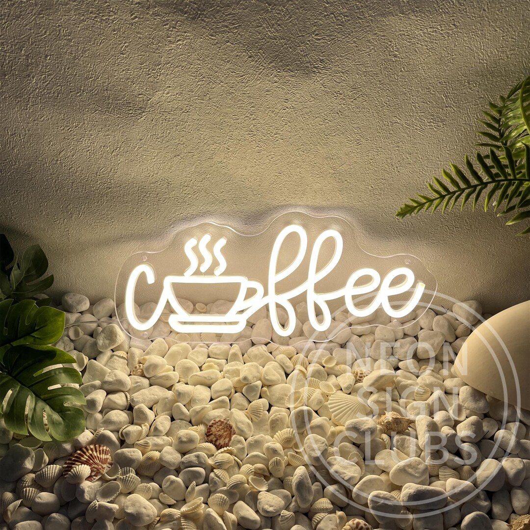 Coffee Cup Neon Sign,coffee Led Light up Signs Letter Lights for Art ...